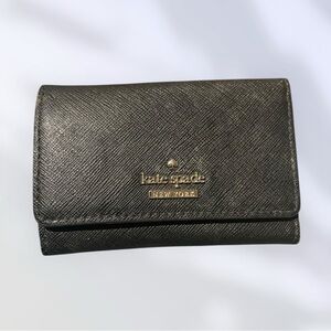 Kate Spade Black Saffiano Leather Key holder​​​